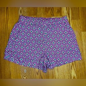 Old Navy 100% rayon high rise Playa loose fit floral pull-up shorts w/ pockets